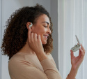 Słuchawki kostne bezprzewodowe Shokz OpenFit beżowe