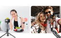 TELESIN Selfie Stick Tripod with Remote Control - Wysięgnik 130 cm