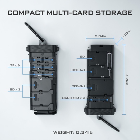 FREEWELL Duo Card Reader - Czytnik i pokrowiec kart SD i microSD