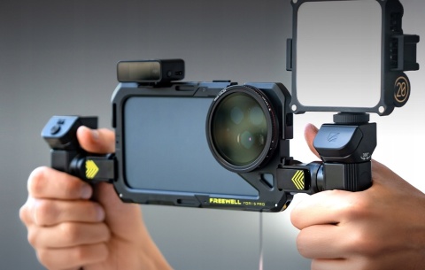 FREEWELL iPhone 15 Pro Max Genius Rig - klatka operatorska do iPhone 15 Pro Max z mocowaniem na filtry