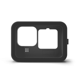 Czarne etui silikonowe + osłona obiektywu do GoPro HERO 9 / 10 / 11 / 12 Black